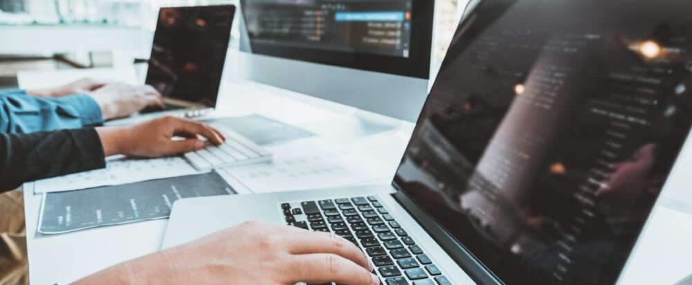 Developing,Programmer,Team,Development,Website,Design,And,Coding,Technologies,Working