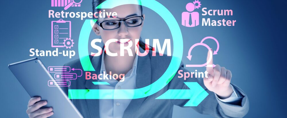 Businesswoman,In,Scrum,Agile,Method,Concept