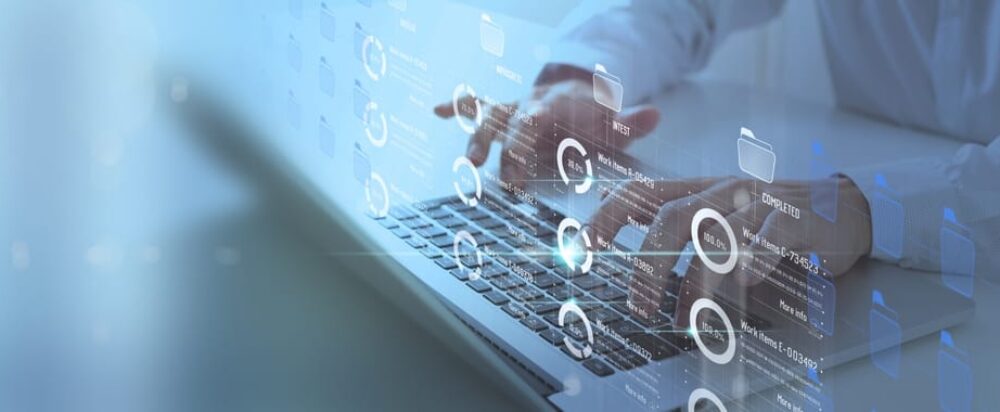 Business,Developer,Hand,Using,Kanban,Board,Framework,On,Virtual,Modern gestão de projetos