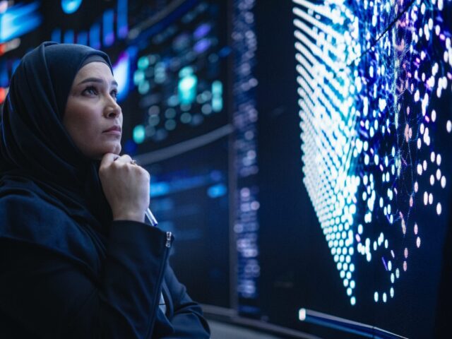 Talented,Muslim,Software,Programmer,Working,In,Technological,Innovative,Agency,Startup.