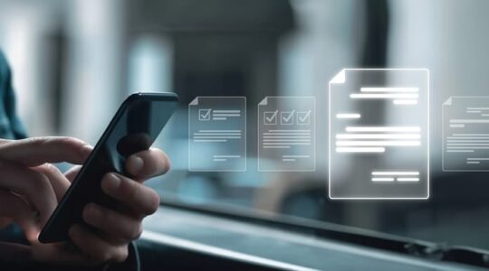 Business,Person,Managing,Online,Documents,For,Efficient,Work,Processes.,Ensure