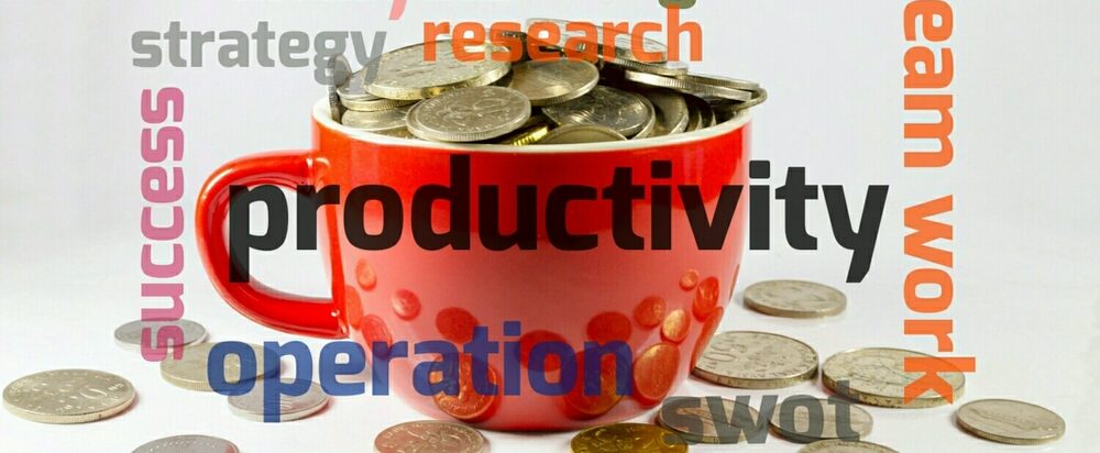 Conceptual,Image,Of,Business,And,Motivation,Word,Productivity,Over,The